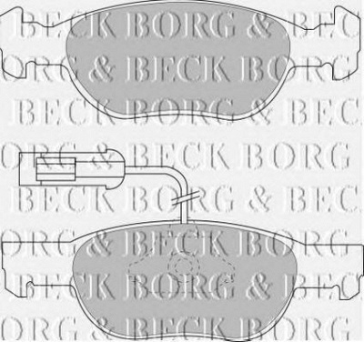 BORG & BECK bbp1441 -  Комплект тормозных колодок, дисковый тормоз